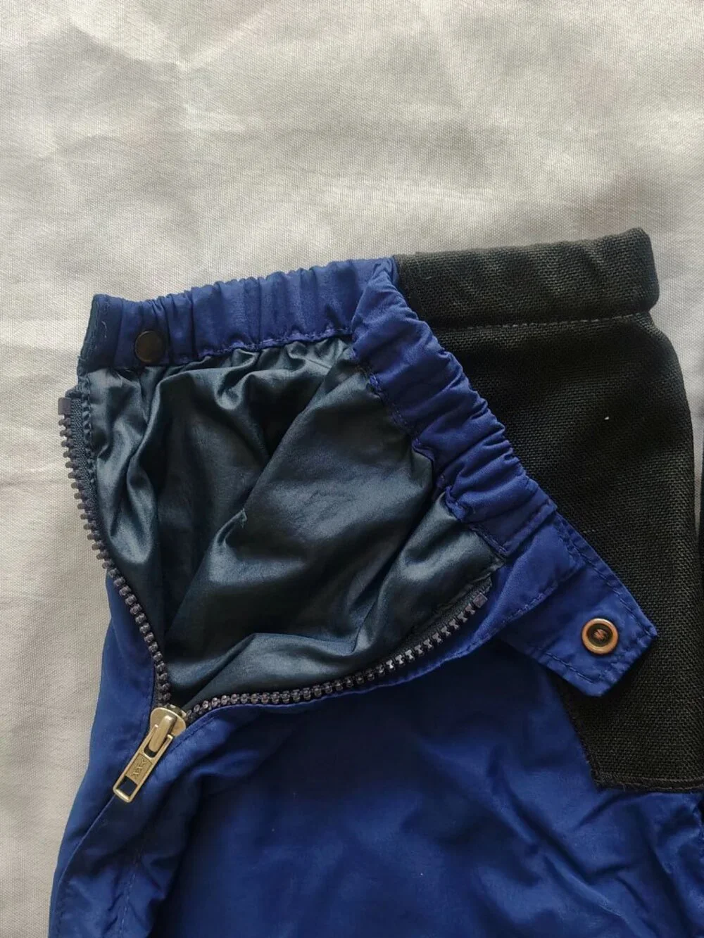 Mens The North Face Size M Color Blue Full-Zip Side Zips Waterproof Pants